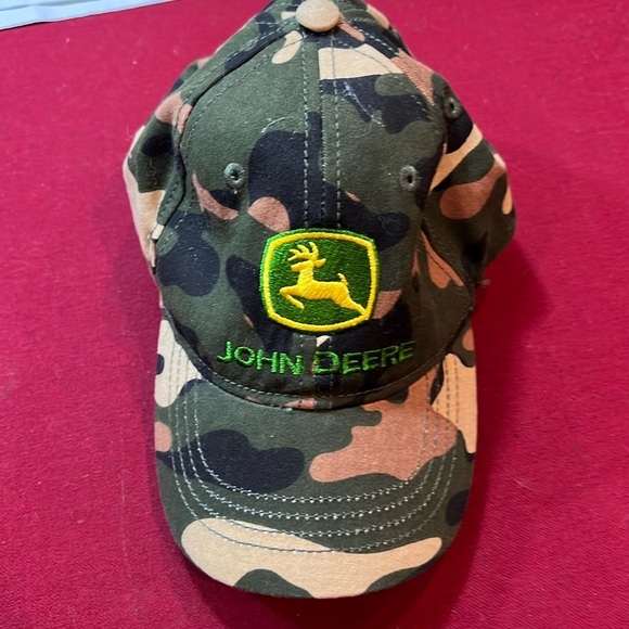 John Deere CAMOUFLAGE HAT toddler KIDS cap cotton farmer hunter boys kids cap - Picture 3 of 12